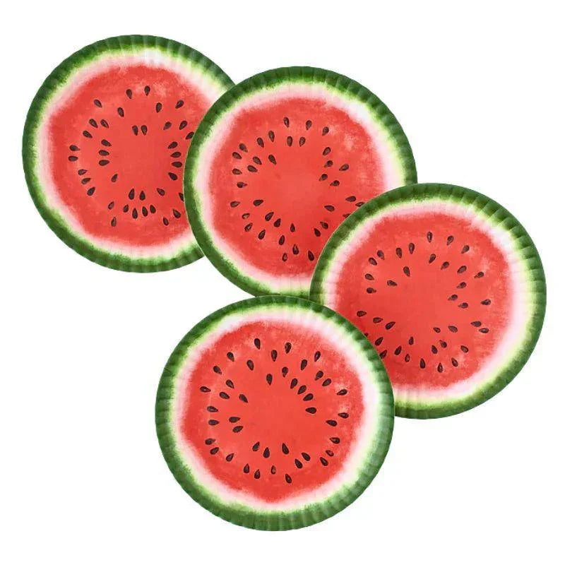 180 Degrees Watermelon Melamine Plates 9" — Set of 4 Assorted
