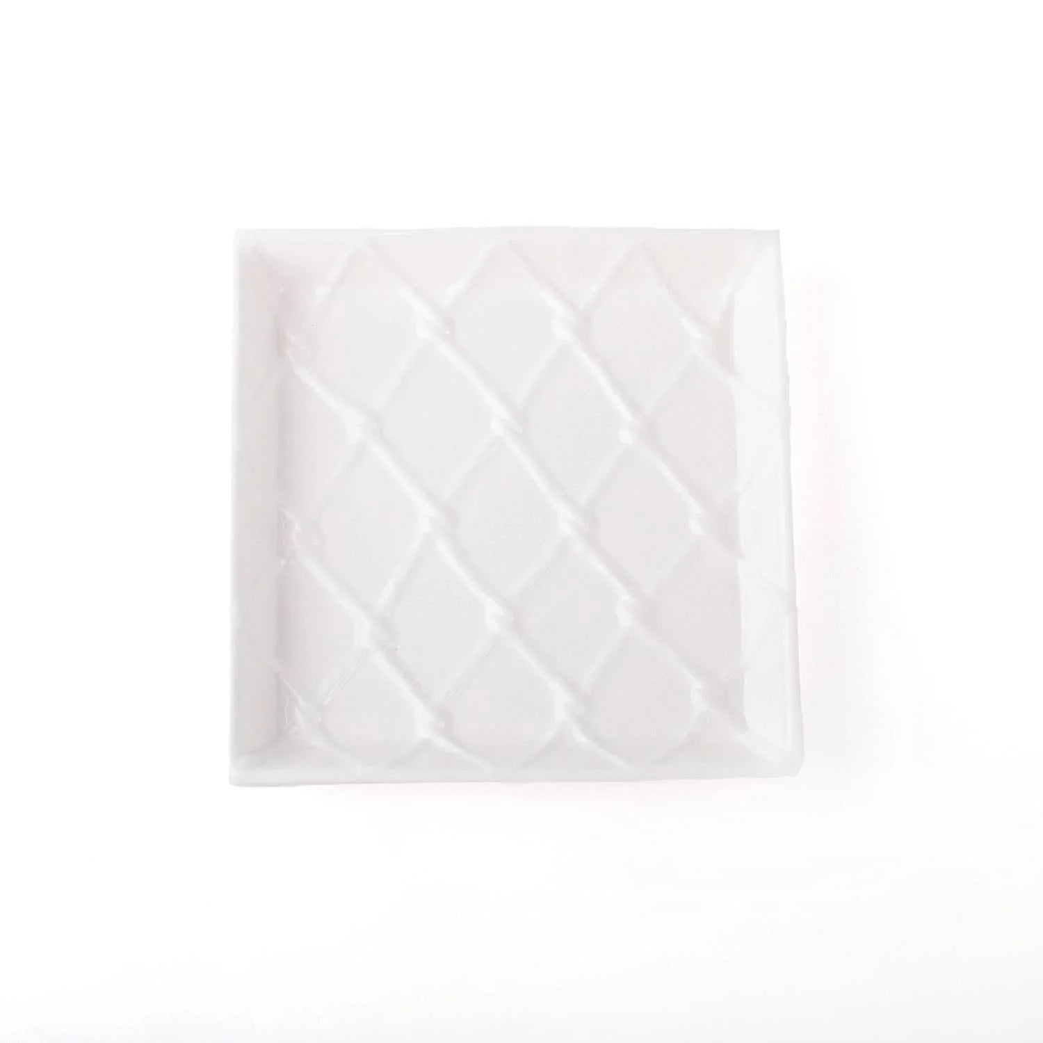 8 Oak Lane White Textured Beverage Napkin Tray