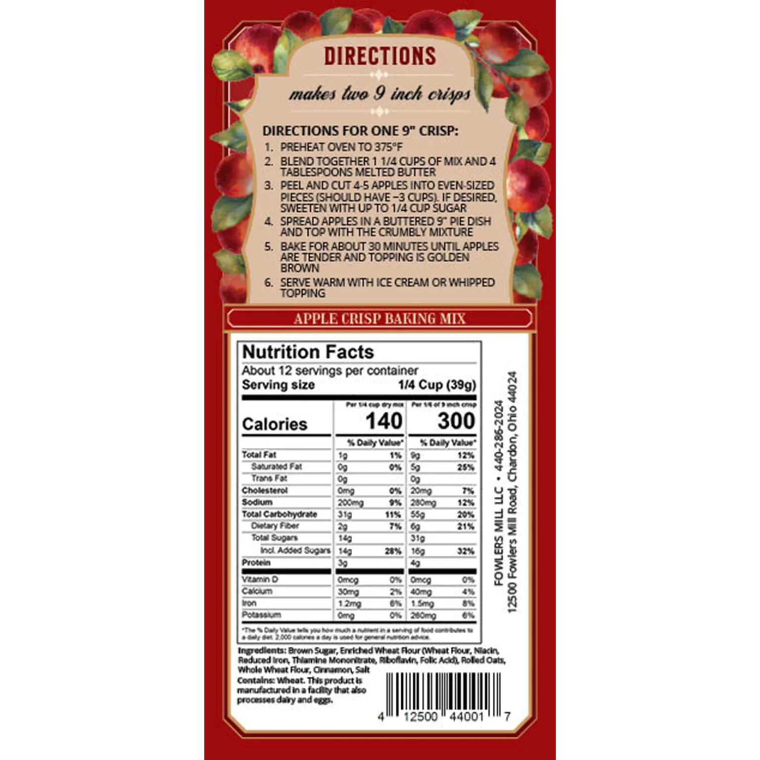 Apple Crisp Mix