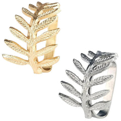 Bodrum Fern Napkin Rings Gold