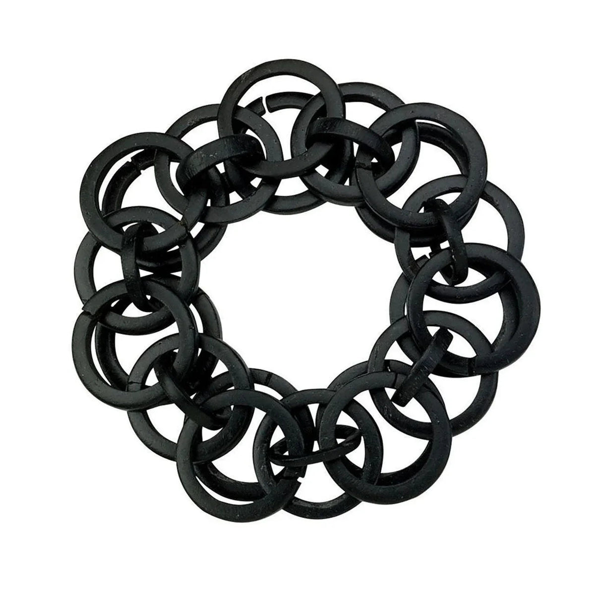 Bodrum Loops Black Napkin Ring