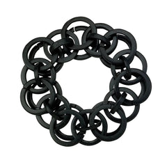 Bodrum Loops Black Napkin Ring