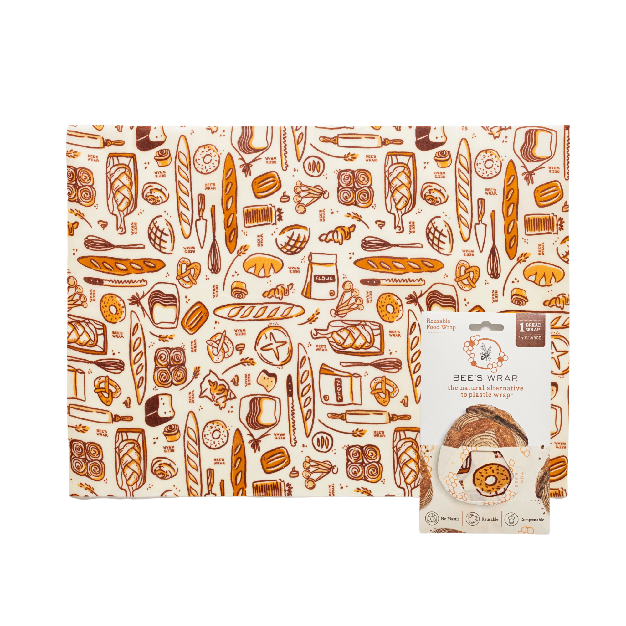 Bee's Wrap Beeswax Reusable Bread Wrap — Bakery Lane Print