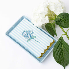 8 Oak Lane Hydrangea Stem Paper Guest Towel