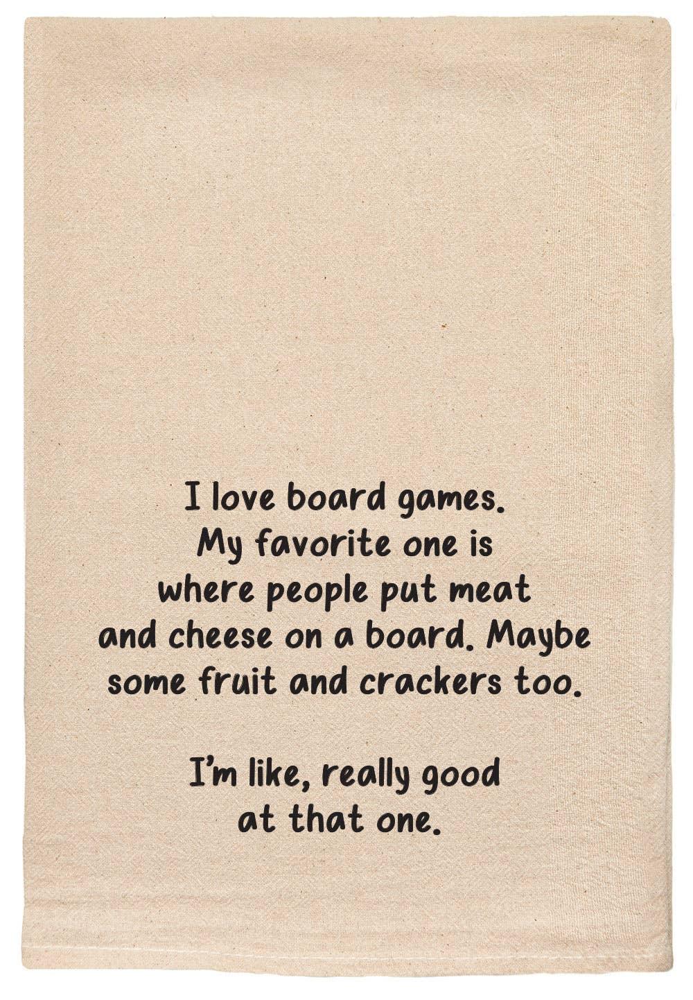 Board Games & Charcuterie Kitchen Towels - Handmade Cotton Dish Towels