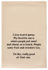 Board Games & Charcuterie Kitchen Towels - Handmade Cotton Dish Towels