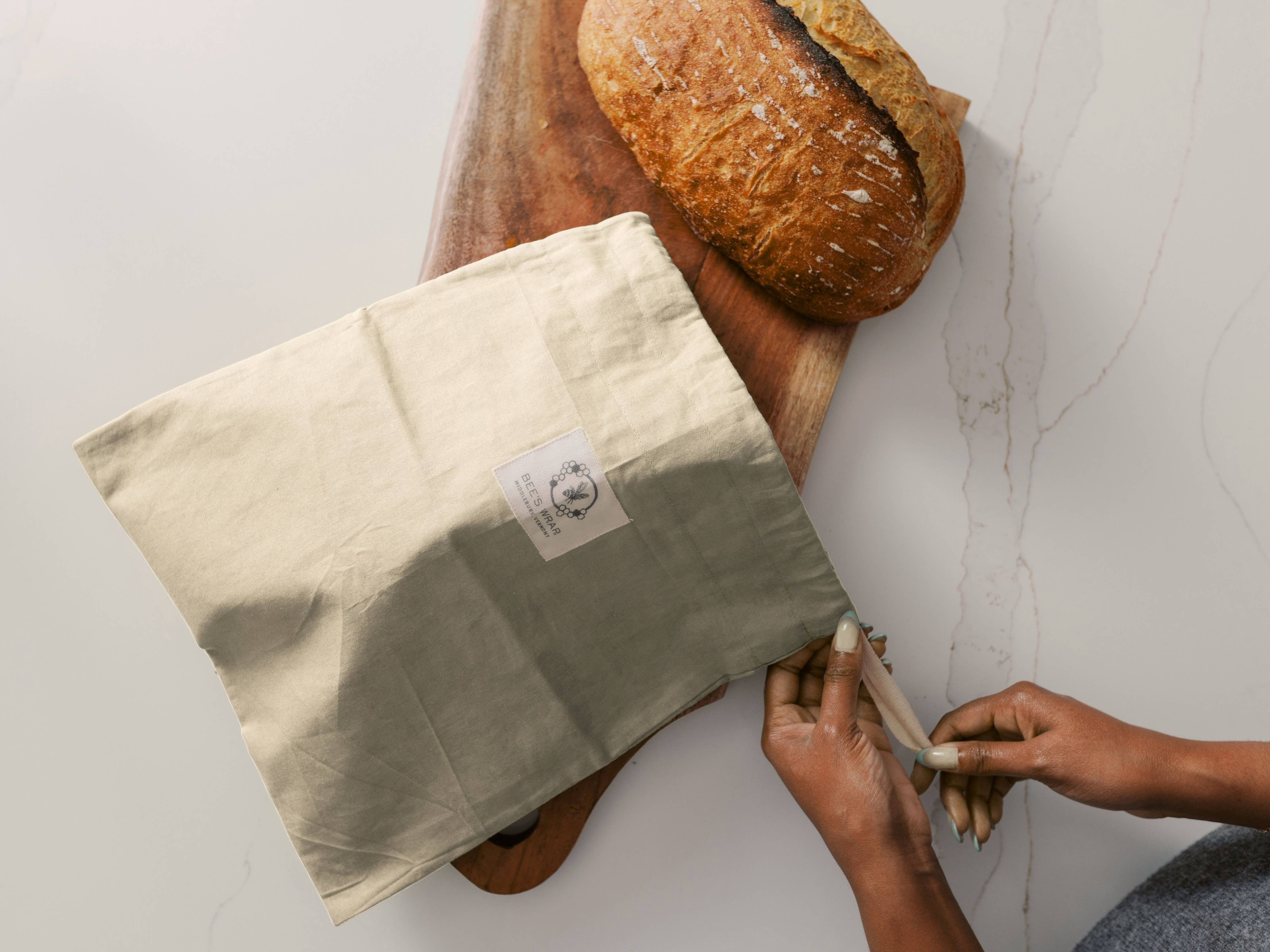 Bee's Wrap Reusable Beeswax Lined Artisan Bread Bag — Natural