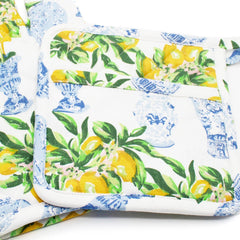 8 Oak Lane Lemon Ginger Oven Mitt Set