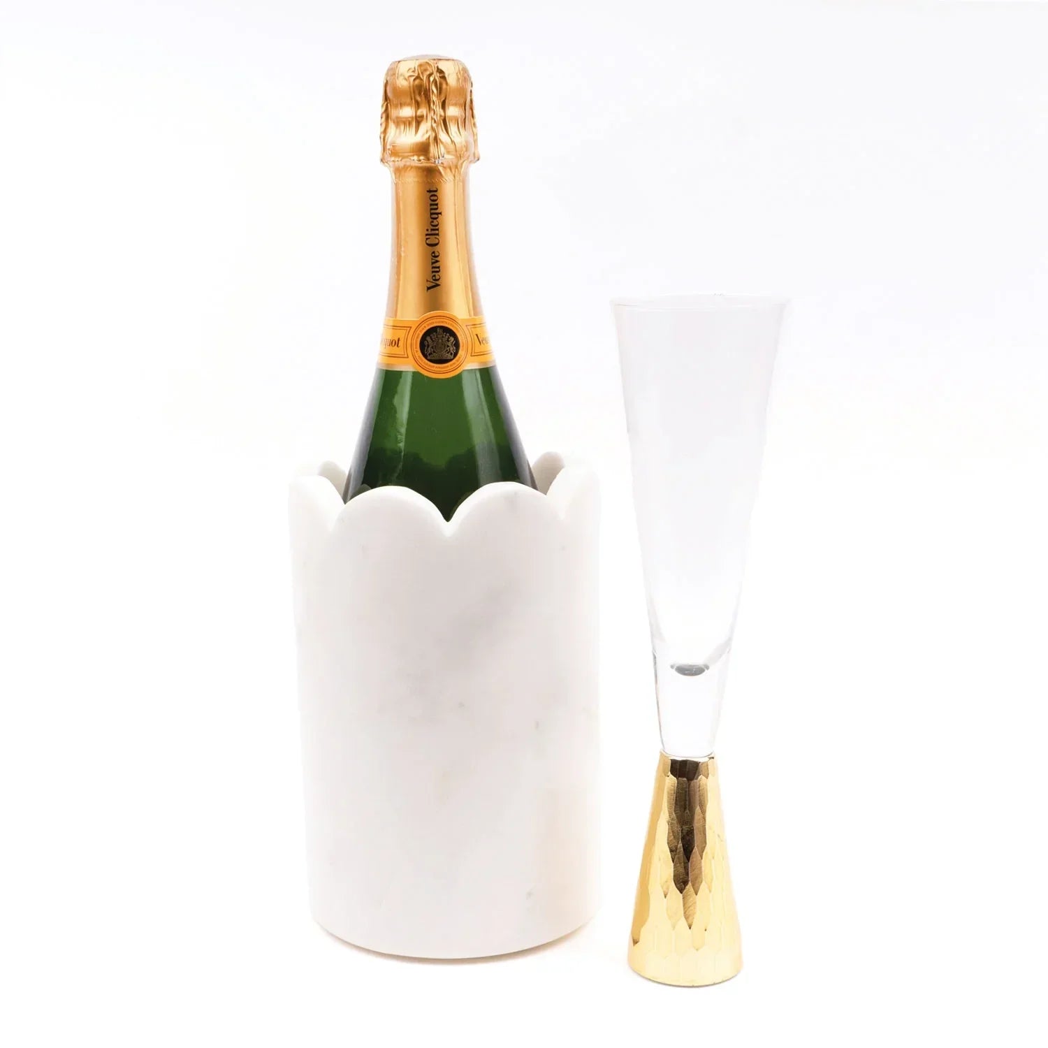 8 Oak Lane Scalloped Marble Wine Chiller