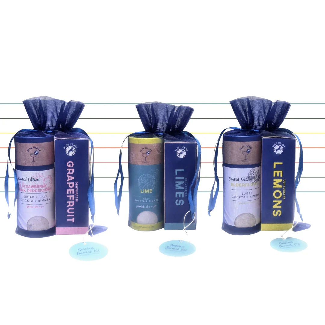 Beverage Garnish Bundles: Glass Rimmer + Dried Fruit Wheels