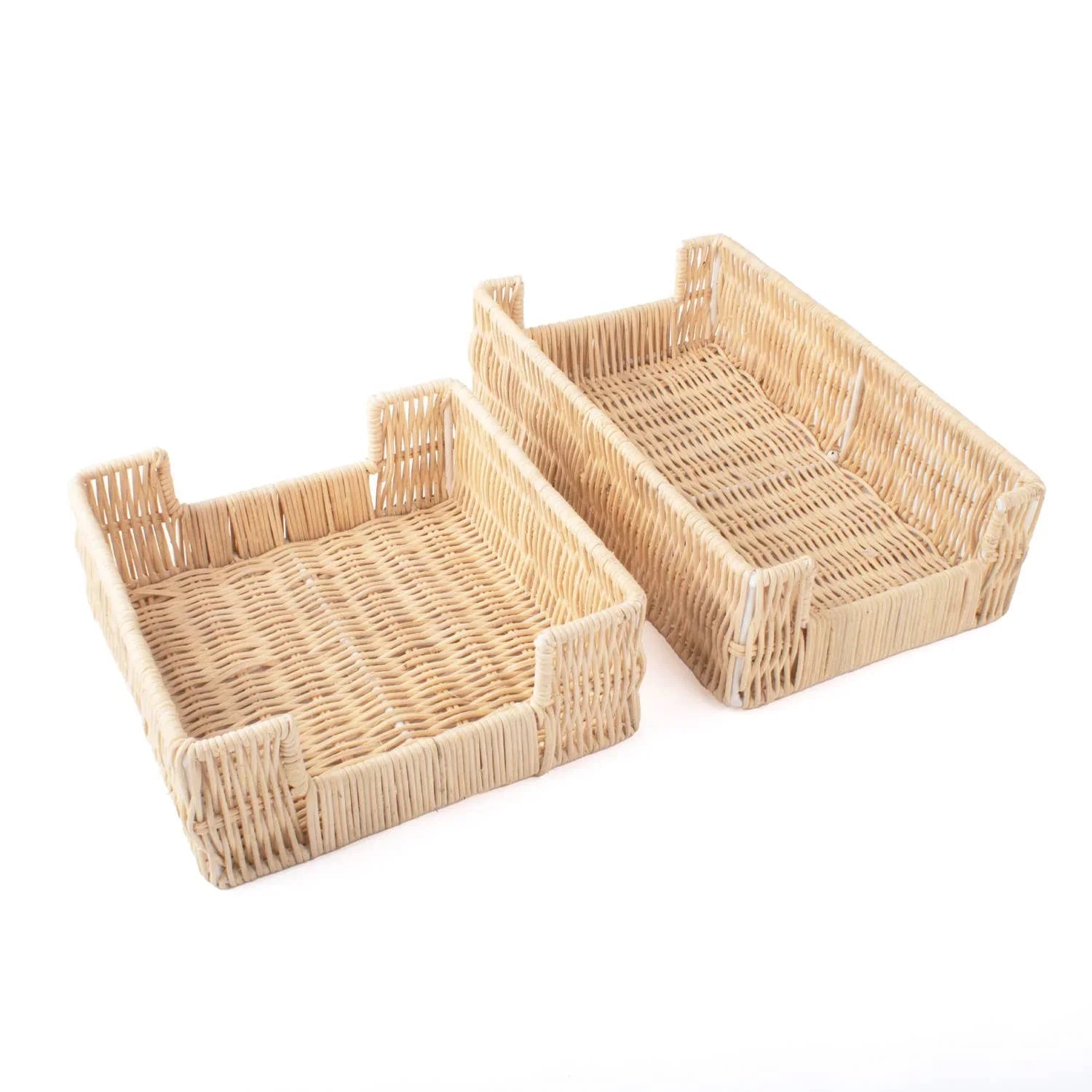 8 Oak Lane Natural Rattan Guest Towel Tray