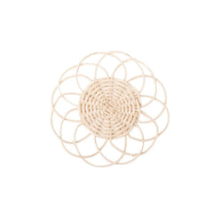 8 Oak Lane Natural Rattan Coaster Set