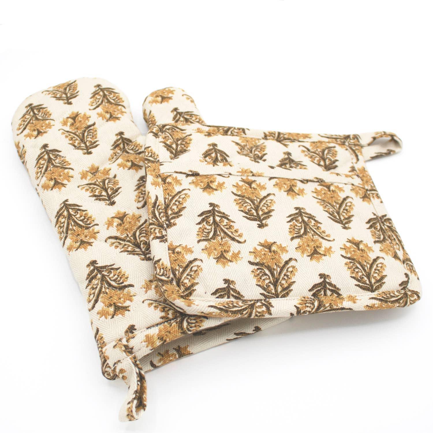 8 Oak Lane Harvest Oven Mitt Set