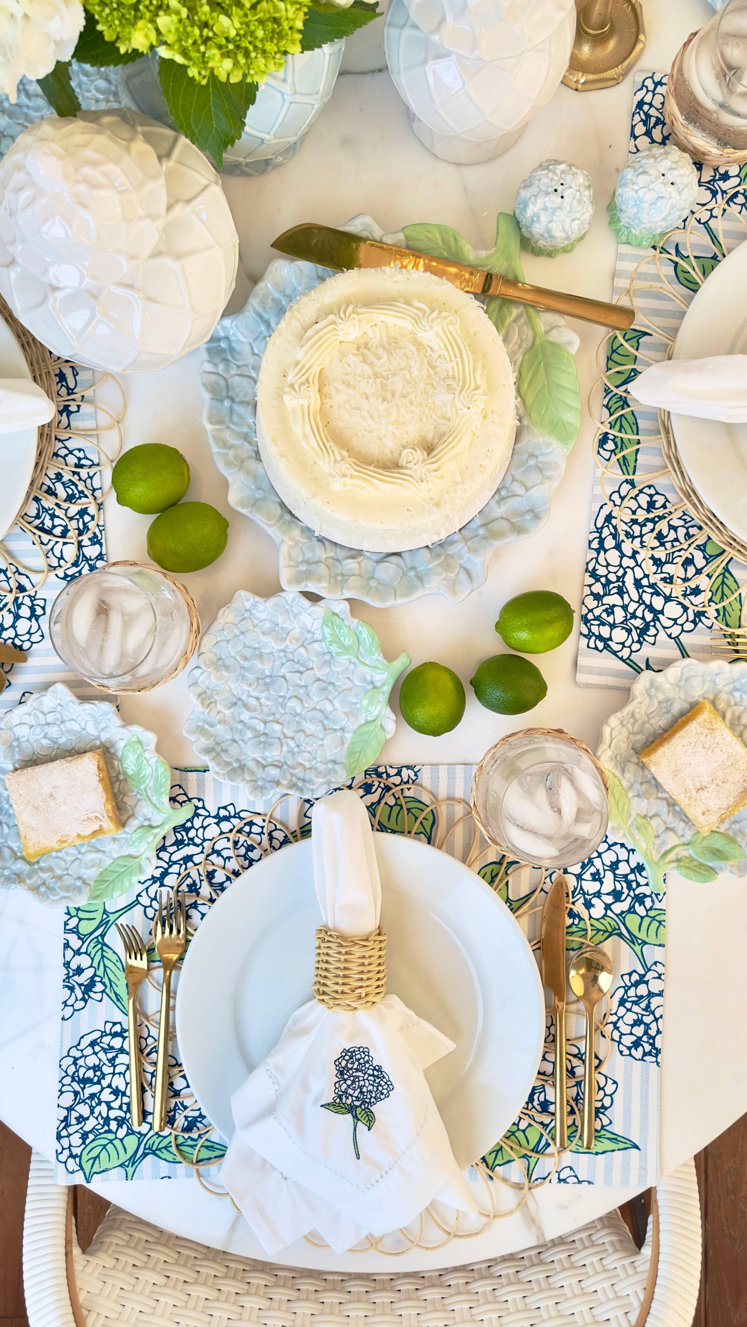 8 Oak Lane Hydrangea Serving Platter