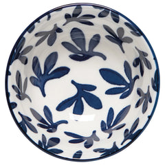 Blue Floral Stamped Bowl 3.5 inch