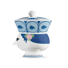 Bjørn Wiinblad Dora Bowl, Blue, Ø: 3.7"