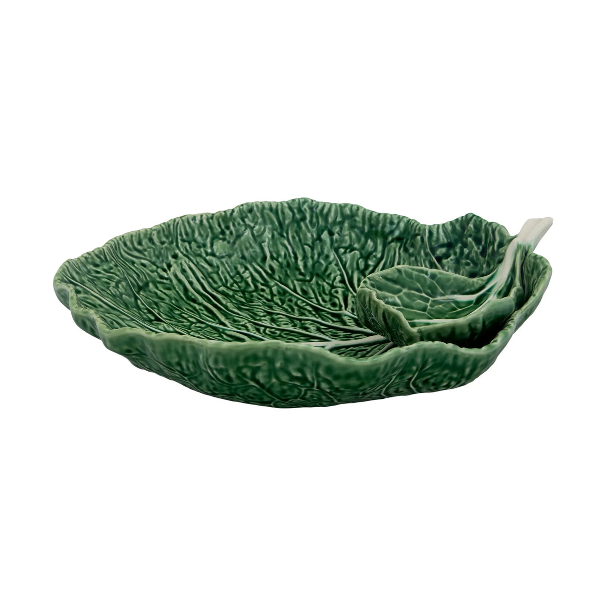 Bordallo Pinheiro Cabbage Leaf with Large Bowl 13"